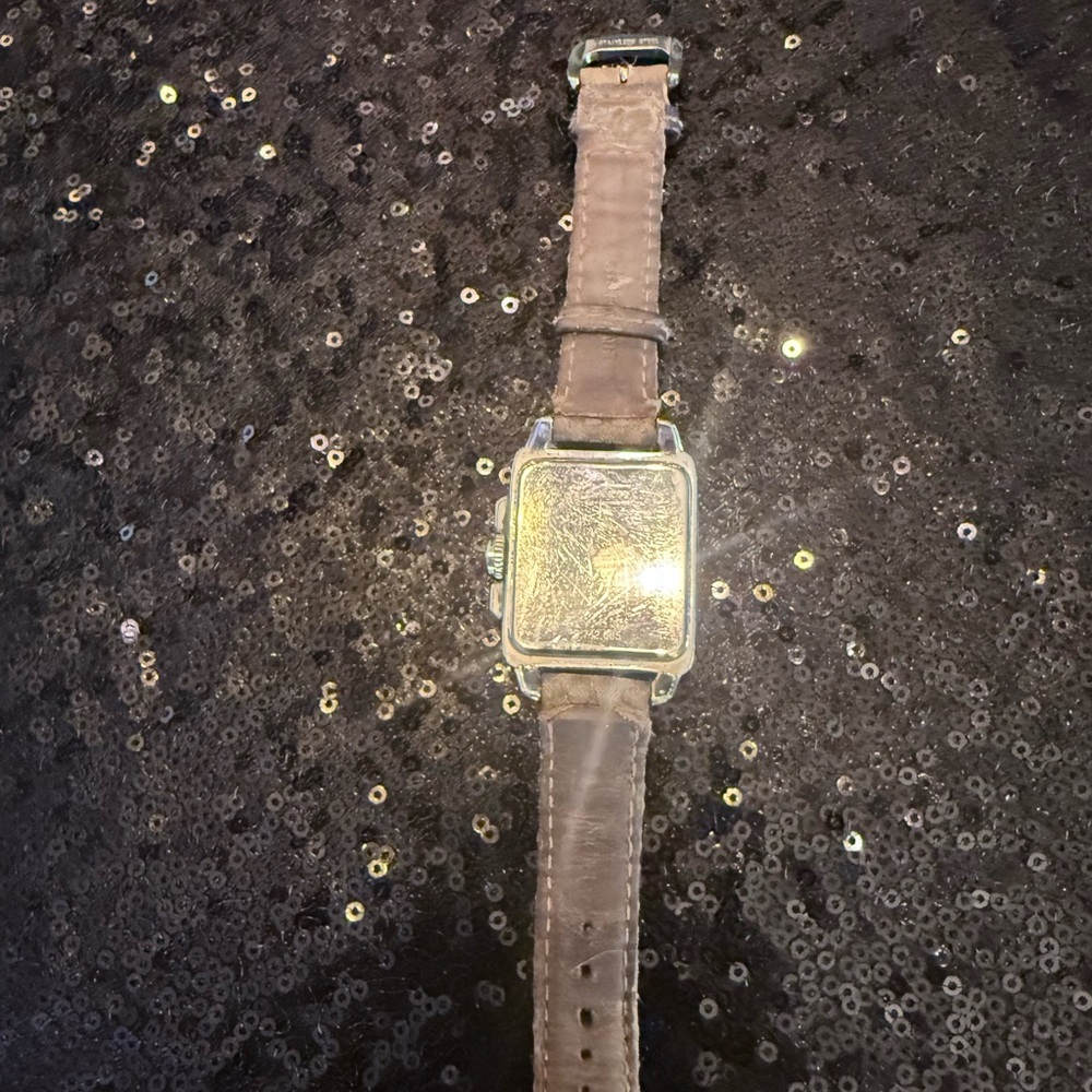 Coach Silver and Brown Leather Watch - Picture 7 of 7